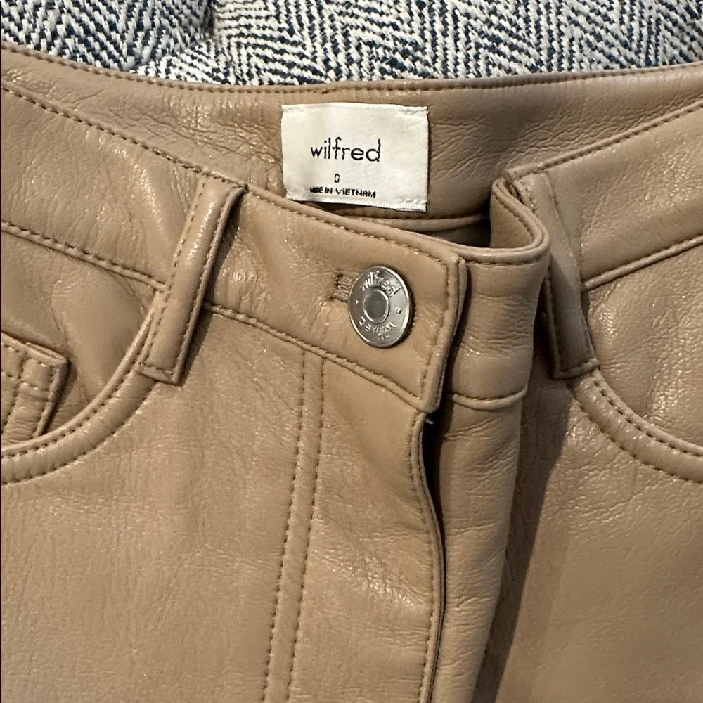 Aritzia Wilfred Melina Vegan Leather Pants - Picture 3 of 5